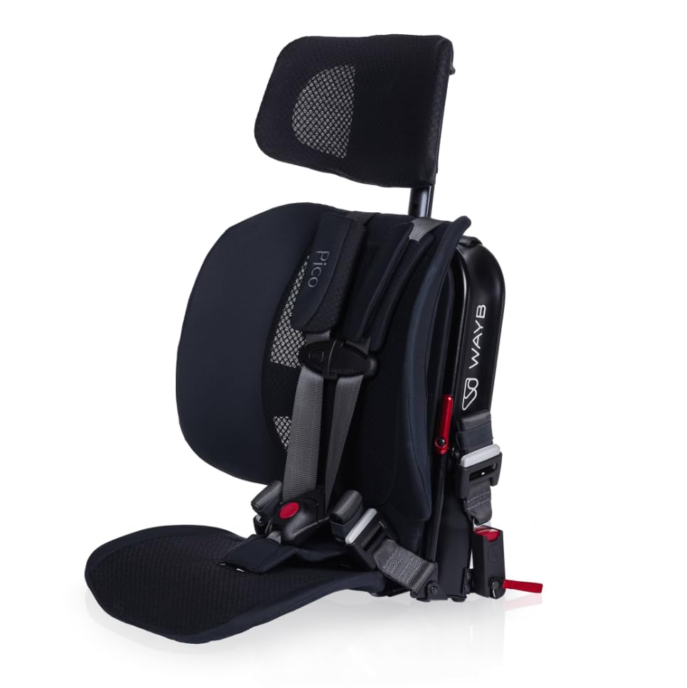 WAYB Re-Certified Pico travel car seat, 8lbs, easy to carry through airports