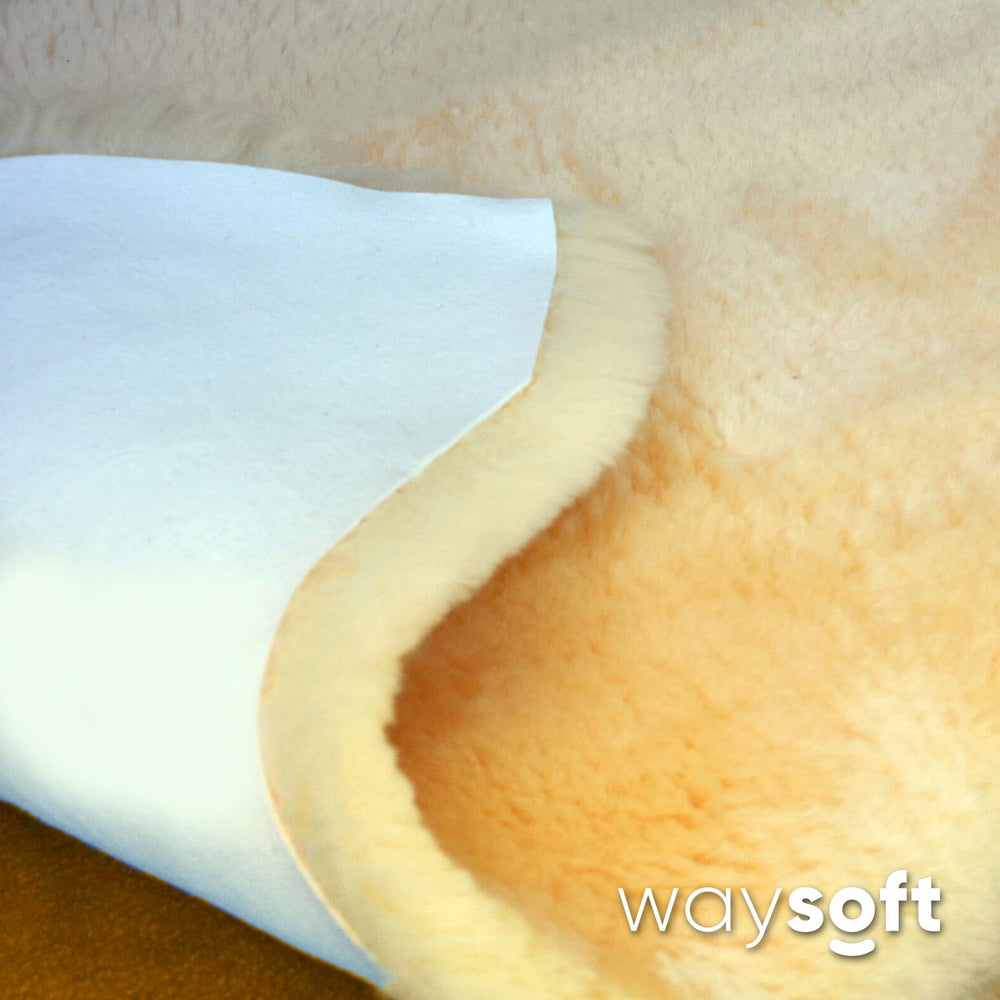 WaySoft Baby Sheepskin Rug made from genuine New Zealand fur