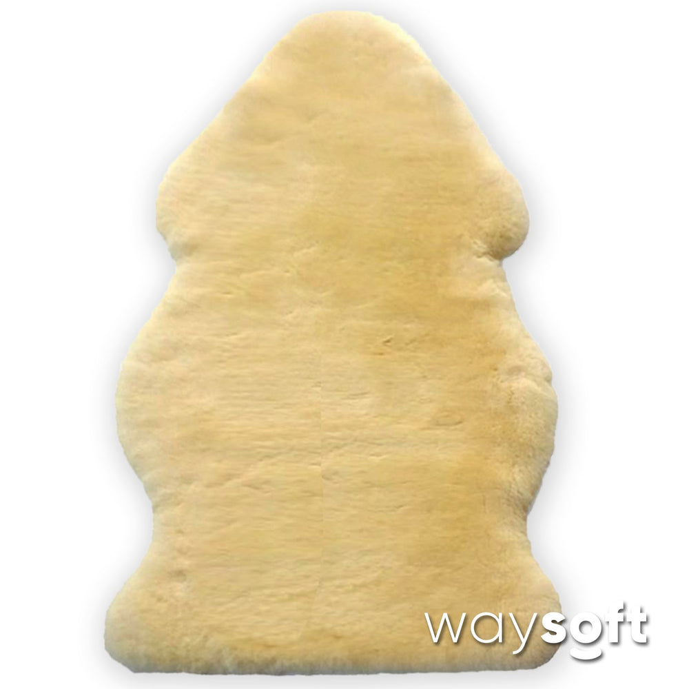 WaySoft Baby Sheepskin Rug for tummy time and cozy lounging