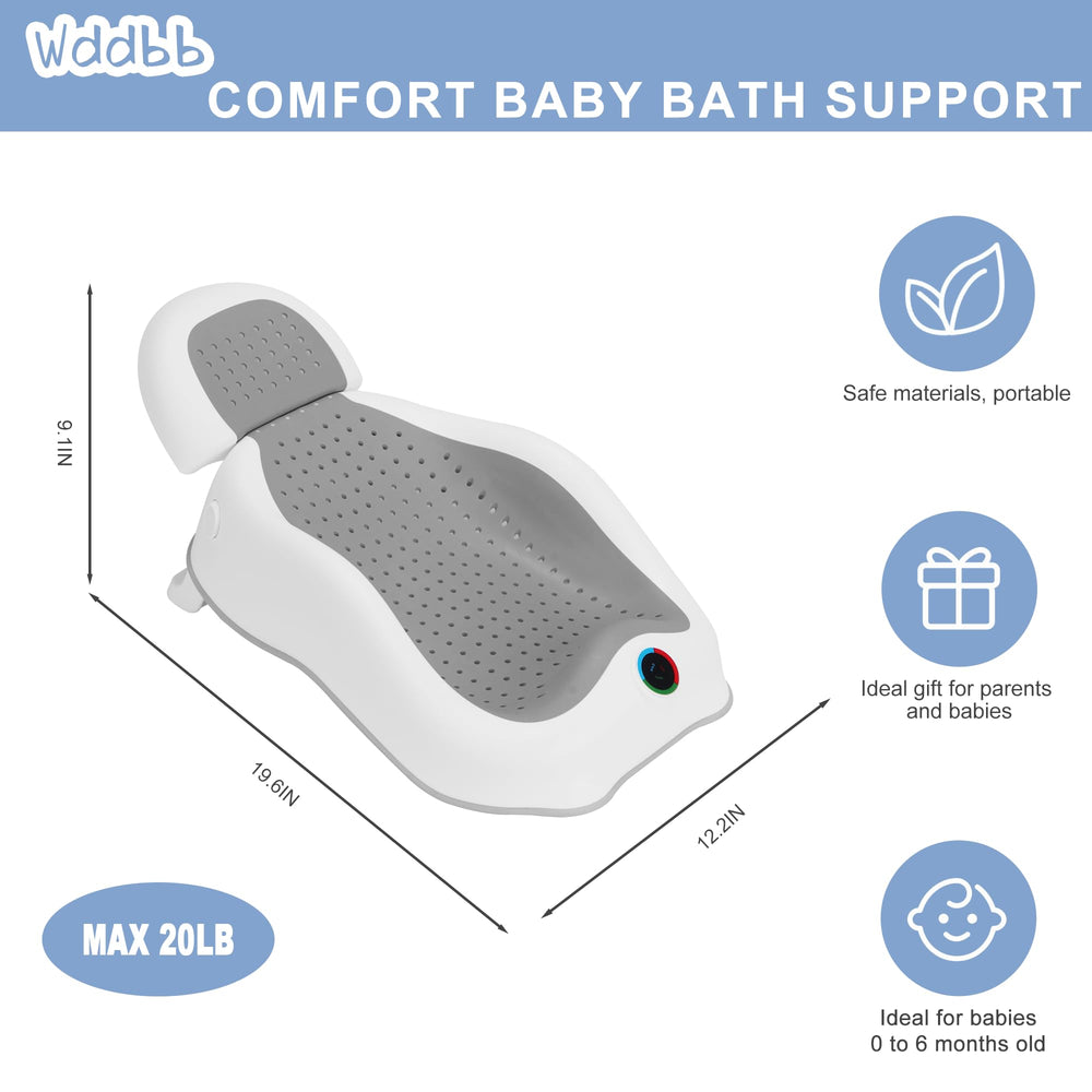 Wddbb bath support travel friendly with hanging loop for storage.