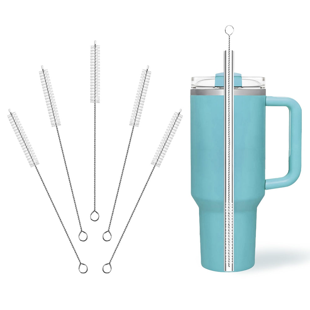 WDPOER deep-clean straw brush 7-8 inch reaches tall tumblers and removes residue.
