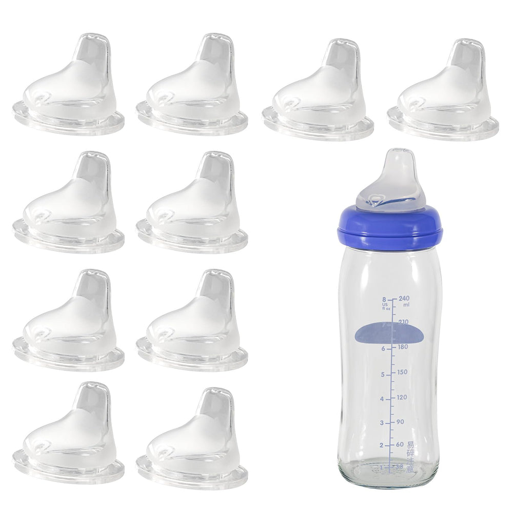 WDVFETGBGHHDSCFRCE silicone spouts fit Lansinoh bottles for easy bottle-to-cup transition.