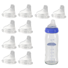 WDVFETGBGHHDSCFRCE silicone spouts fit Lansinoh bottles for easy bottle-to-cup transition.