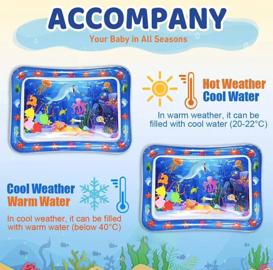 We R Kids tummy time mat supports sensory development through bright, colorful imagery.