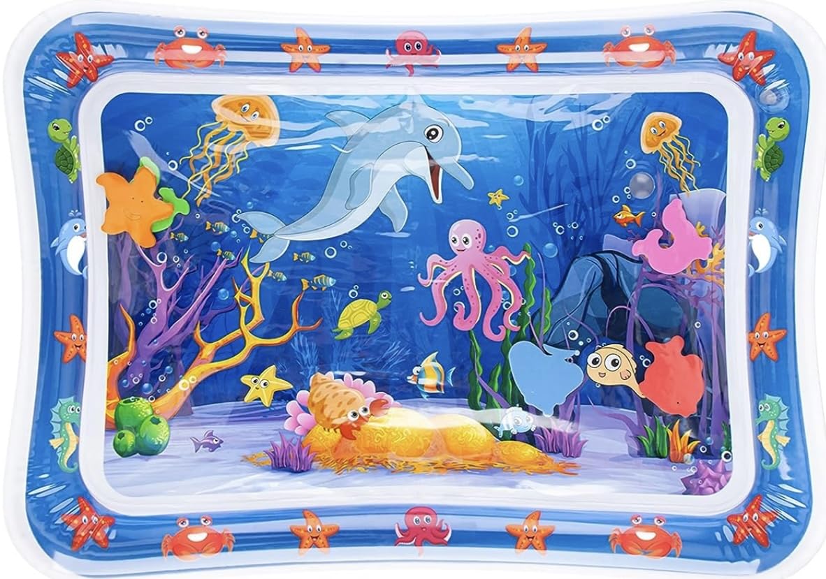 We R Kids tummy time mat measures 26 by 20 inches for versatile setup.
