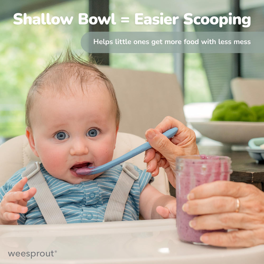 WeeSprout travel case keeps spoons organized for on-the-go meals.