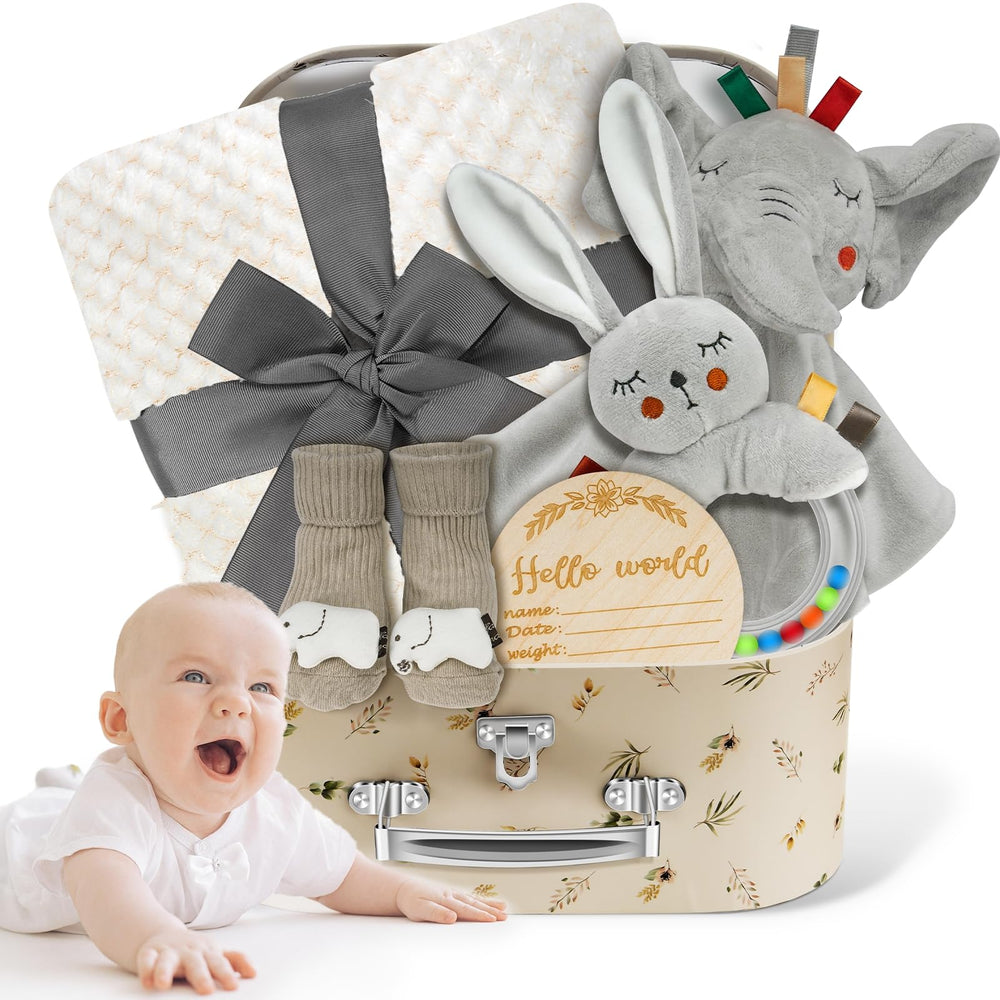 WECOOL baby-boy gift basket blanket closeup showing silky-soft warmth for cuddles