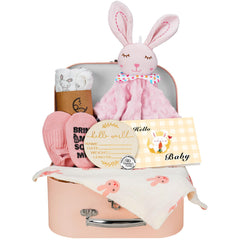 WECOOL baby girl gift basket box ready for gifting and wrapping.