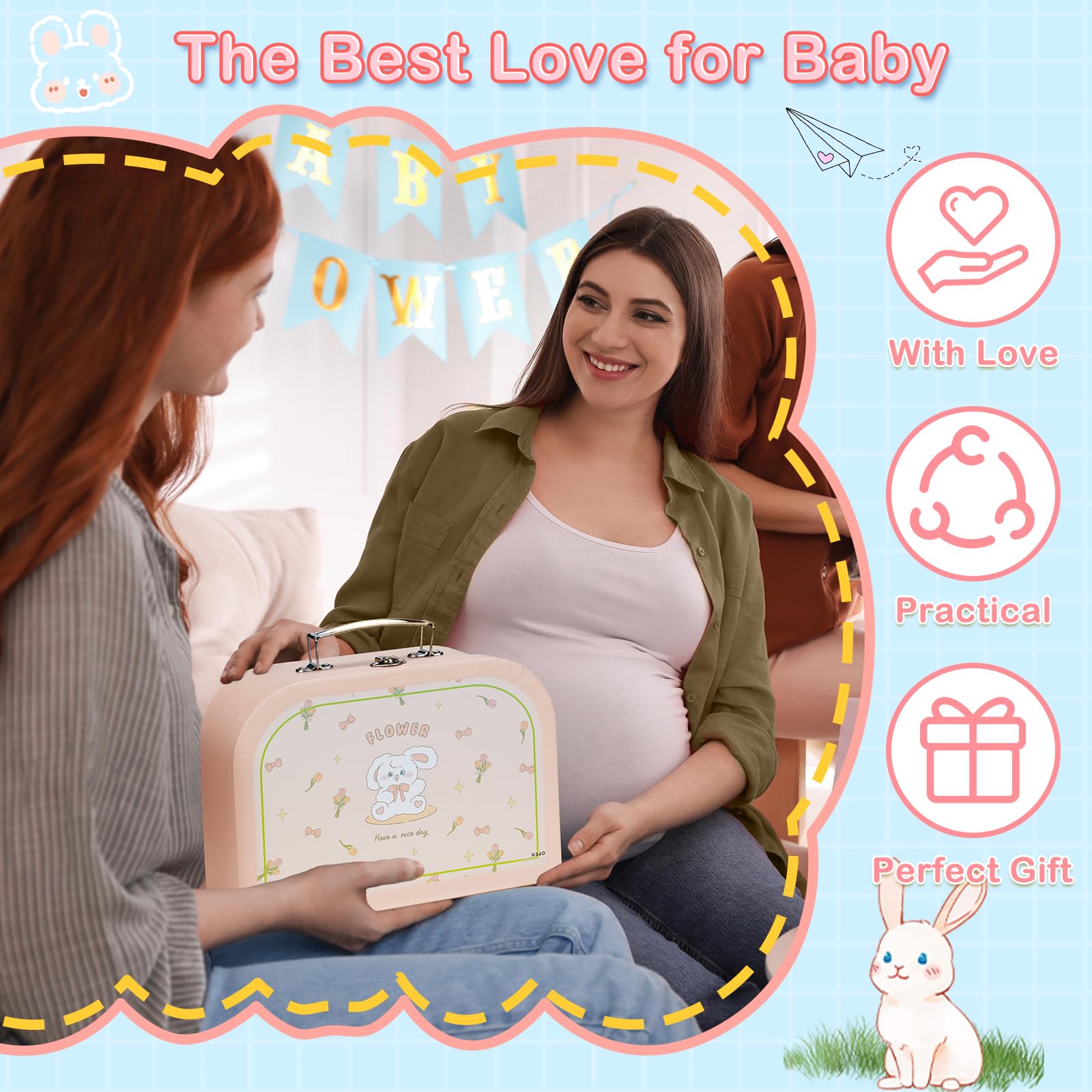 WECOOL baby square keeps notes or photos as a keepsake.