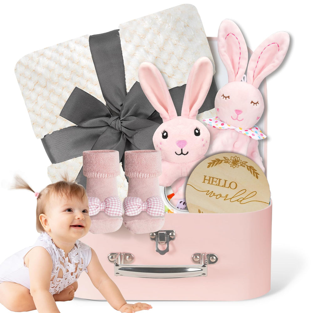 WECOOL bunny handbell toy adds soft bells for comforting sounds.