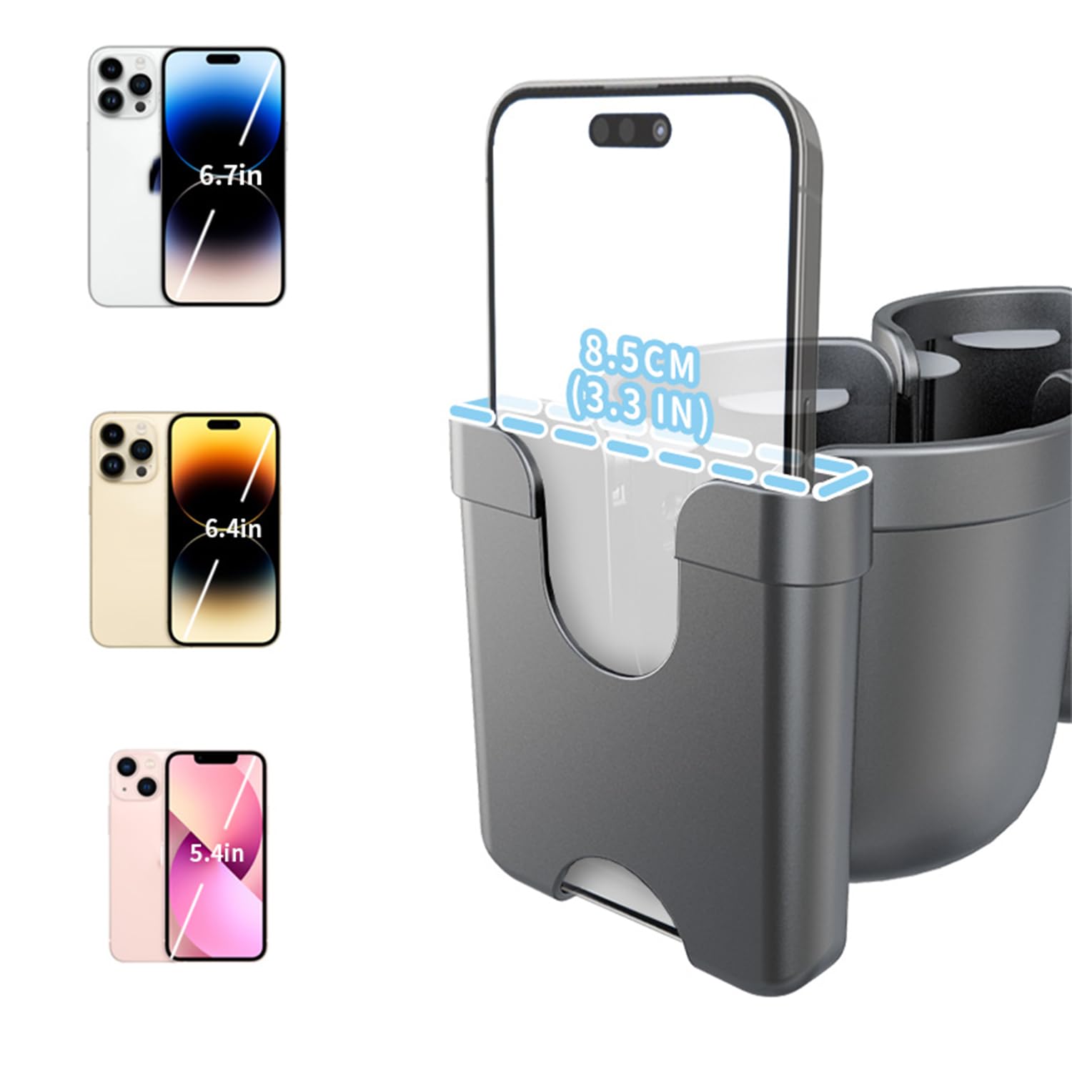 WedFeir cup holder fitting cups up to 3.25 inches in diameter