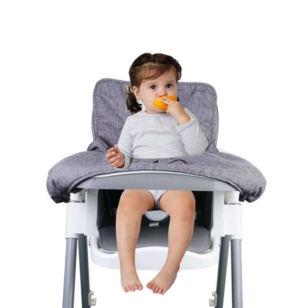 WedFeir cotton baby cover in grey delivers breathable comfort for outings.
