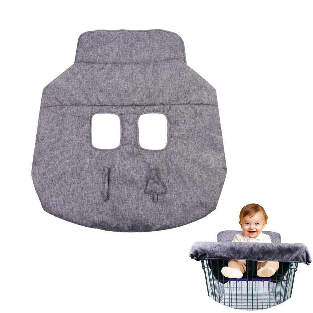 WedFeir shopping cart cover in grey, foldable for easy storage and protection on the go.
