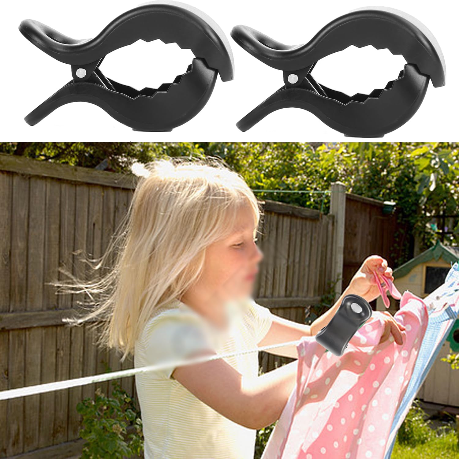 WedFeir hood clip creates breathable shade without overheating.