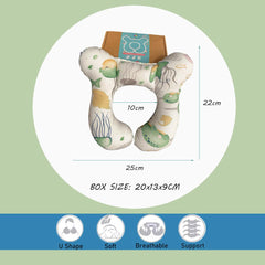 Wedfull Ocean neck pillow dimension specs show size and neck opening