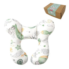 Wedfull Ocean baby neck pillow front view showing ergonomic support