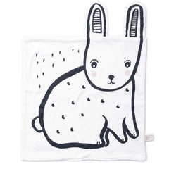 Wee Gallery Snuggle Blanket bunny ears close-up for soothing baby cuddles