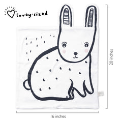 Wee Gallery Snuggle Blanket jersey top close-up, breathable fabric
