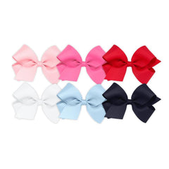Wee Ones 6-piece bows on WeeStay clip keep hair neatly in place during active days