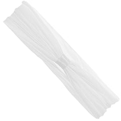 Wee Ones Add-a-Bow headband in white with soft stretch nylon for gentle all-day comfort.