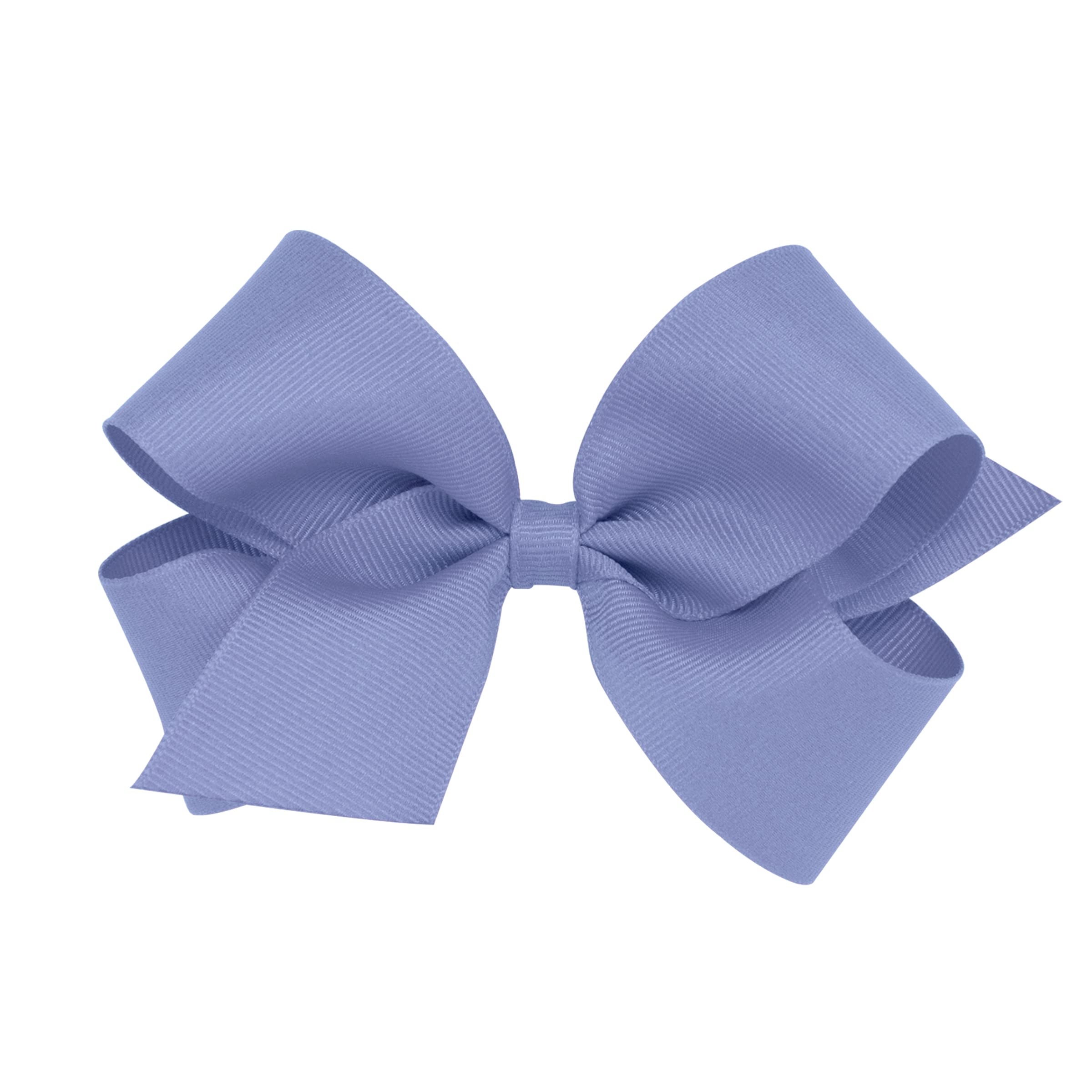 Wee Ones blue bird bow on WeeStay clip for secure all-day hold.