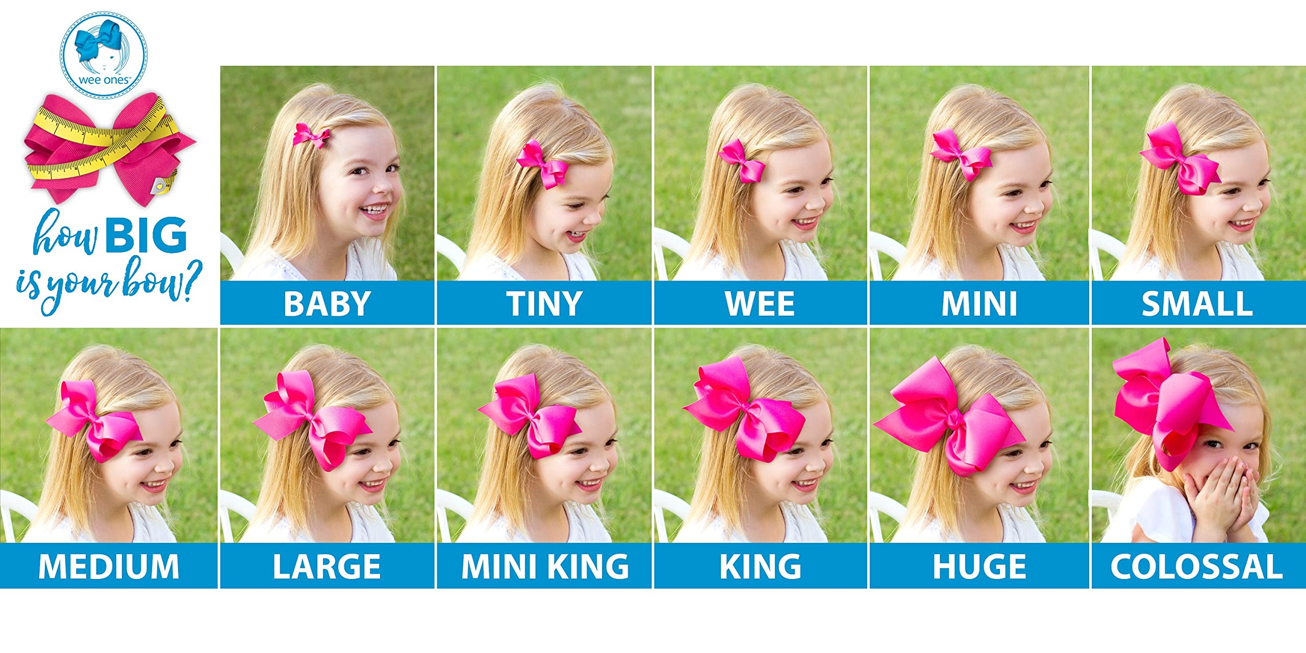 Wee Ones bow photoshoot look complements outfits and creates timeless keepsakes.