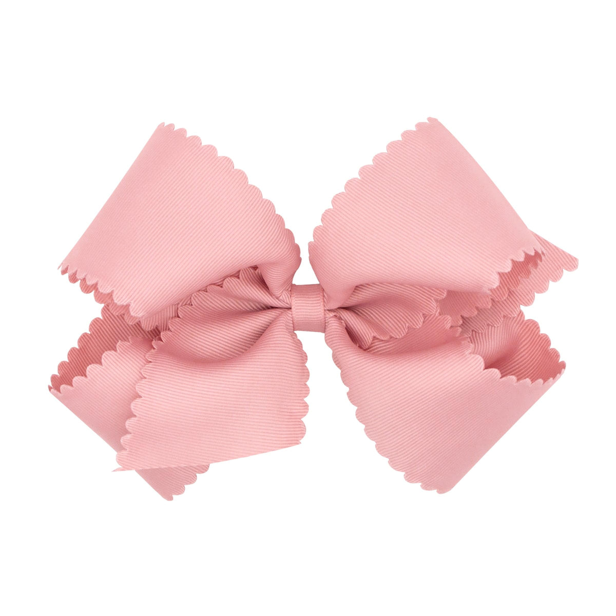 Wee Ones bow scalloped edges King Sweet Nectar close-up for polished detail