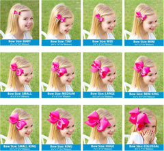 Wee Ones two-pack bows pair easily with outfits for coordinated looks.