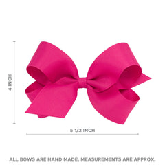 Wee Ones Bows millennium blue bow adds bold color for school mornings and events.