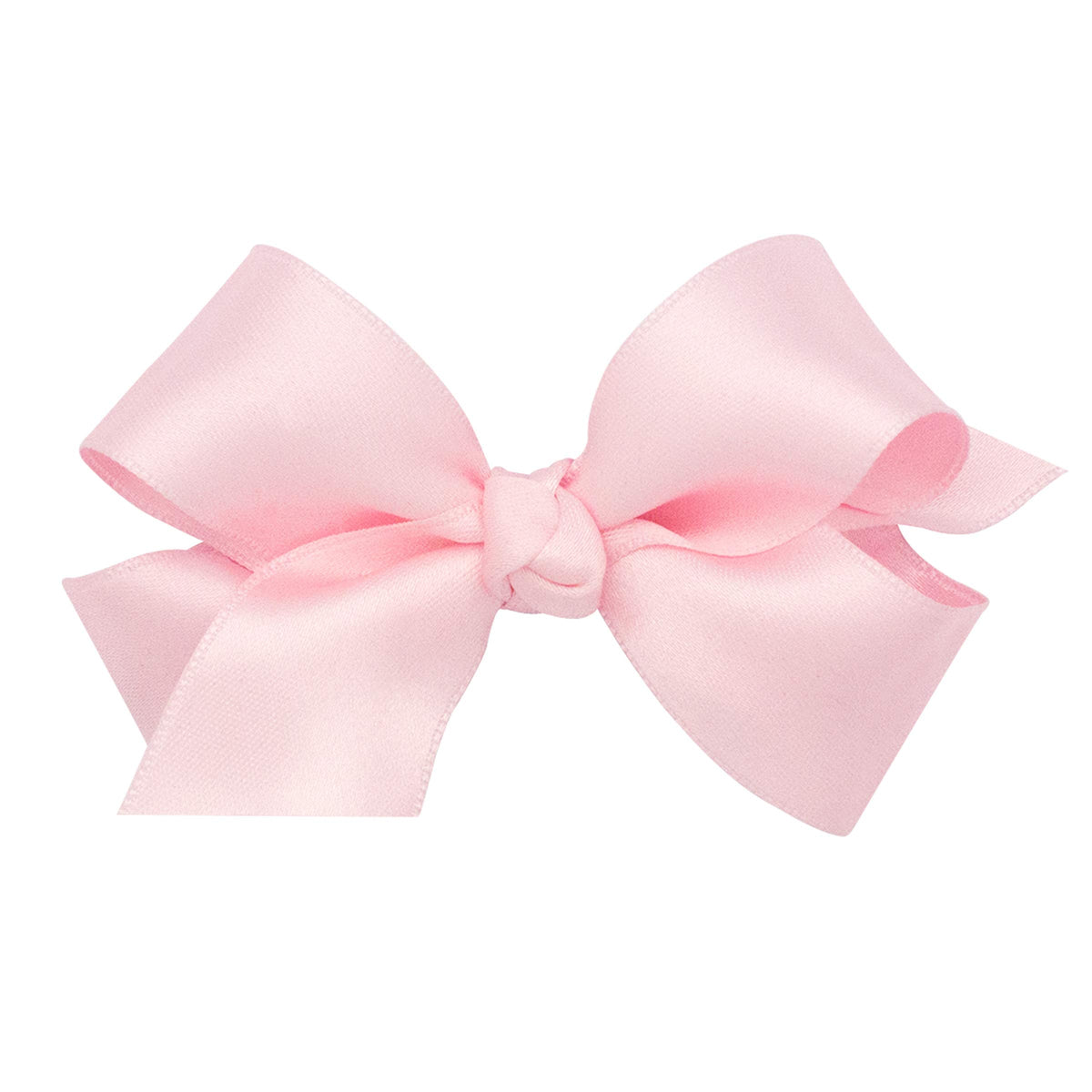 Wee Ones classic satin bow on WeeStay clip for secure all-day wear