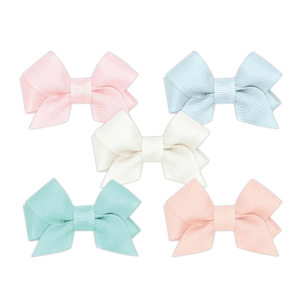 Wee Ones five tiny grosgrain hair bows for baby girl daily hairstyles.