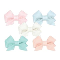 Wee Ones five tiny grosgrain hair bows for baby girl daily hairstyles.
