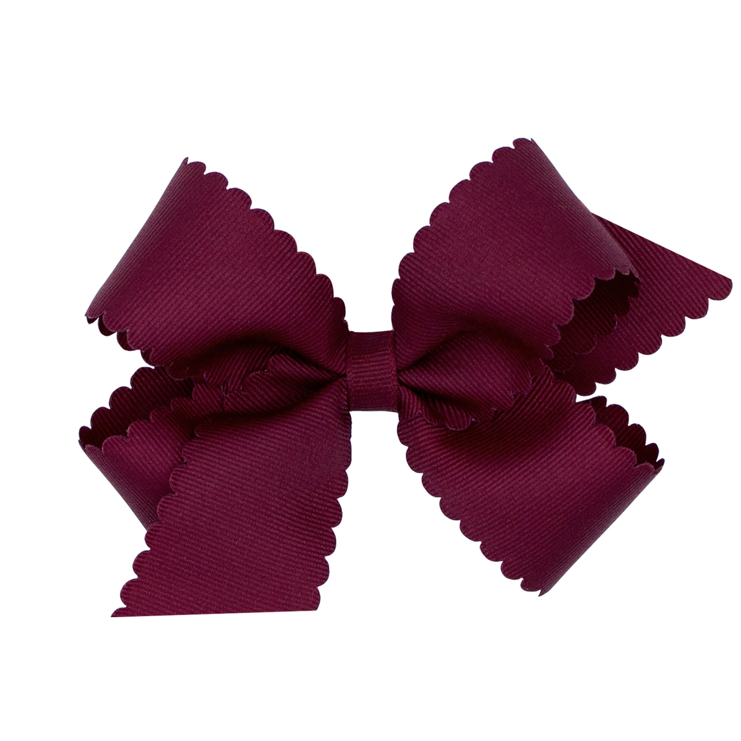Wee Ones classic grosgrain bow front view on WeeStay clip adds playful style.