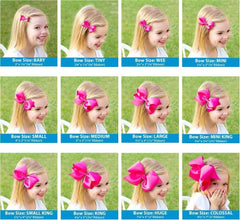 Wee Ones girls farm-theme hair bow worn by toddlers for cheerful everyday outfits.