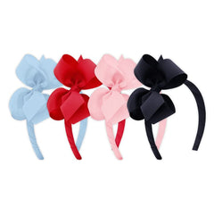 Wee Ones headbands Millennium Blue bow for comfortable, versatile styling for everyday outfits.