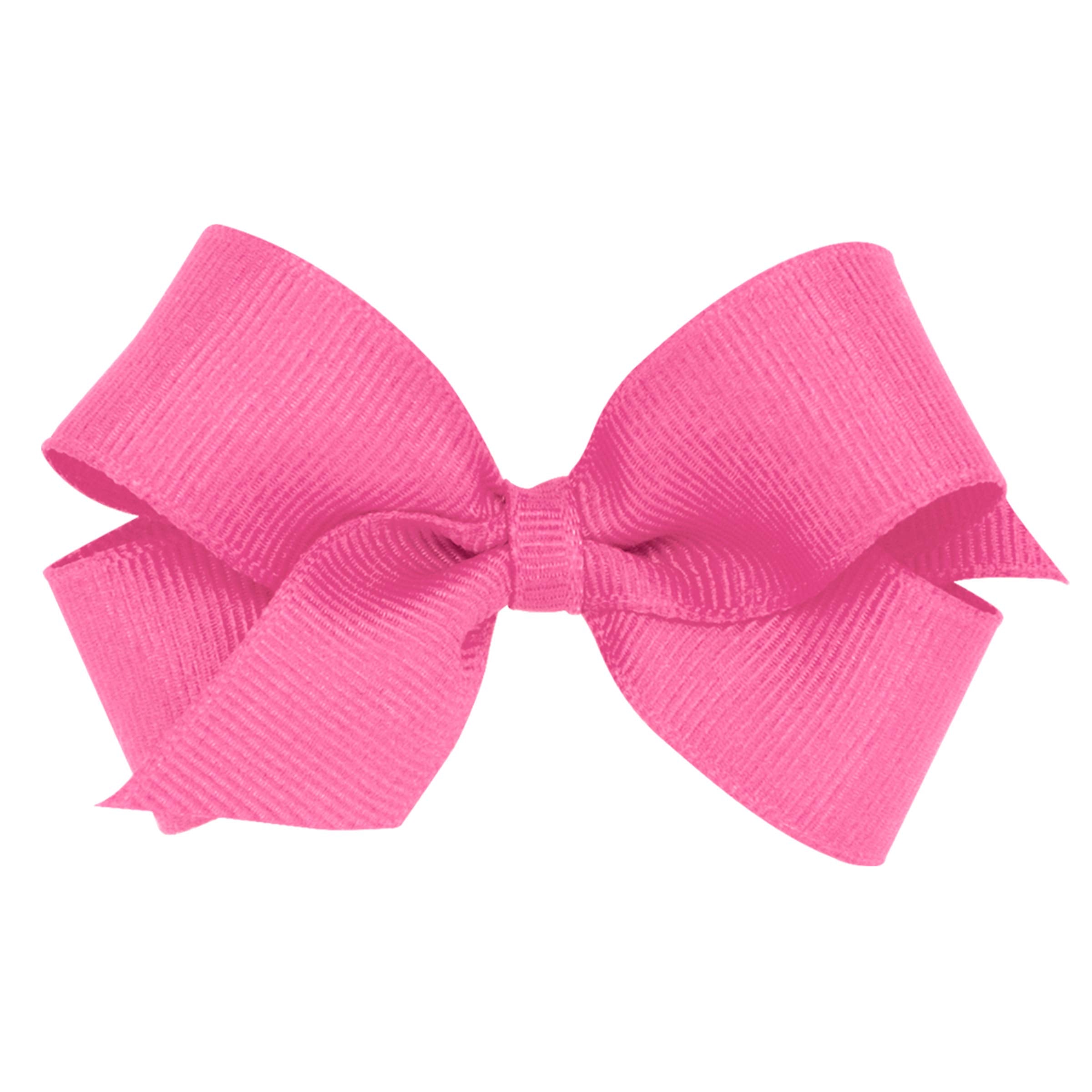 Wee Ones hot pink grosgrain bow wrap adds a vibrant touch to daily outfits