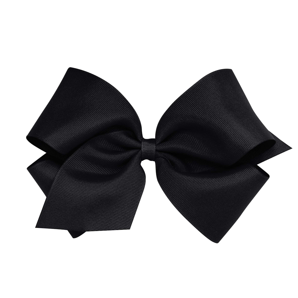 Wee Ones King Grosgrain Bow on WeeStay Clip fullview shows secure all-day wear