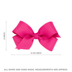 Wee Ones light orchid bow on WeeStay clip for vibrant outfits