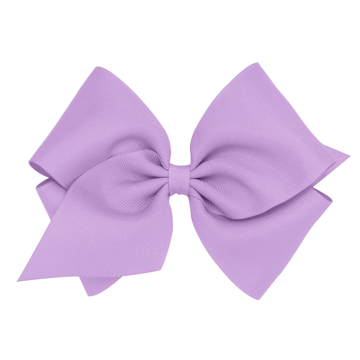 Wee Ones light orchid classic grosgrain bow with WeeStay clip keeps hair secure all day.
