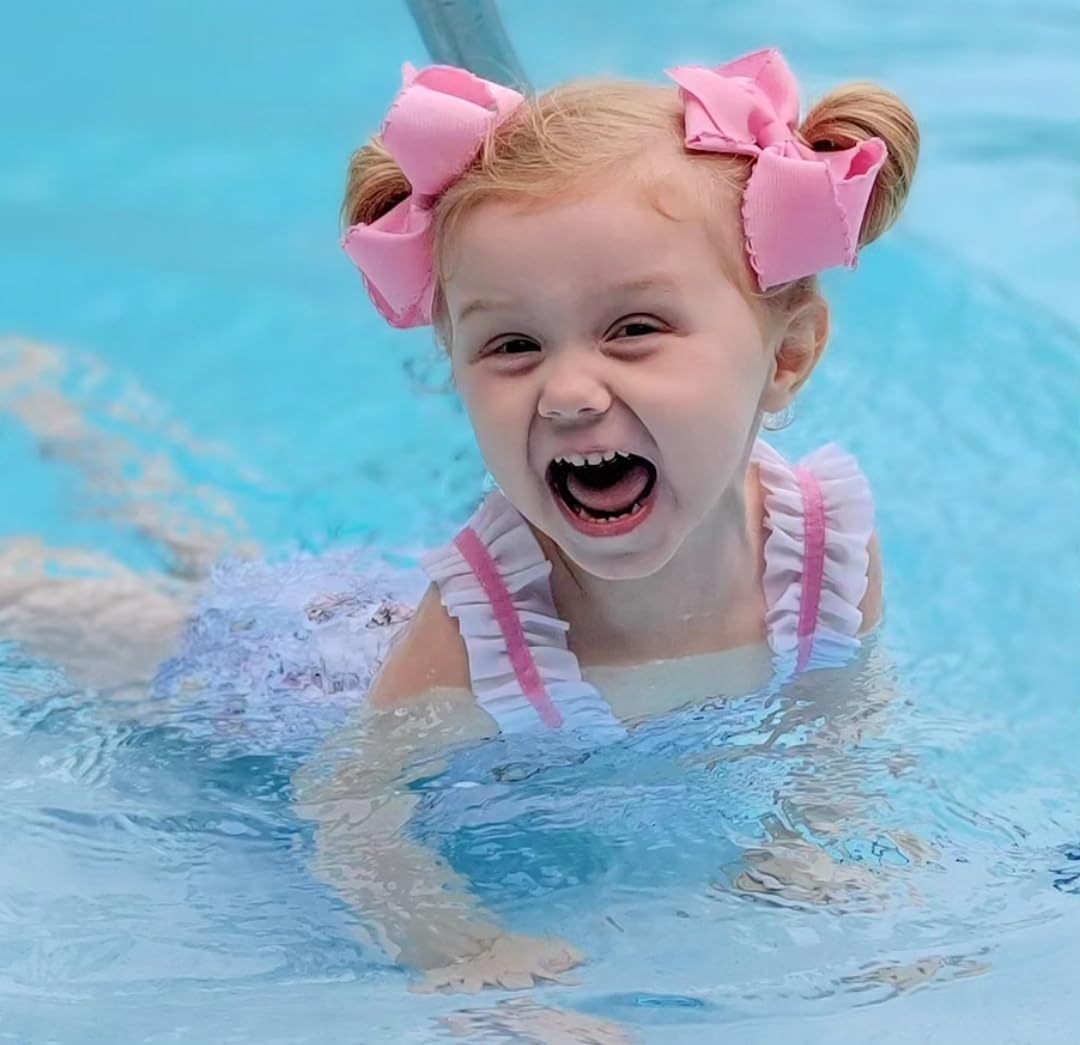 Wee Ones matching edge bow elevates outfits with a polished, child-friendly finish.