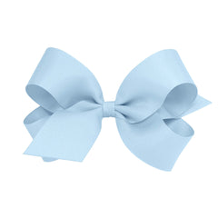 Wee Ones Millennium Blue grosgrain bow on WeeStay clip stays securely in place all day.