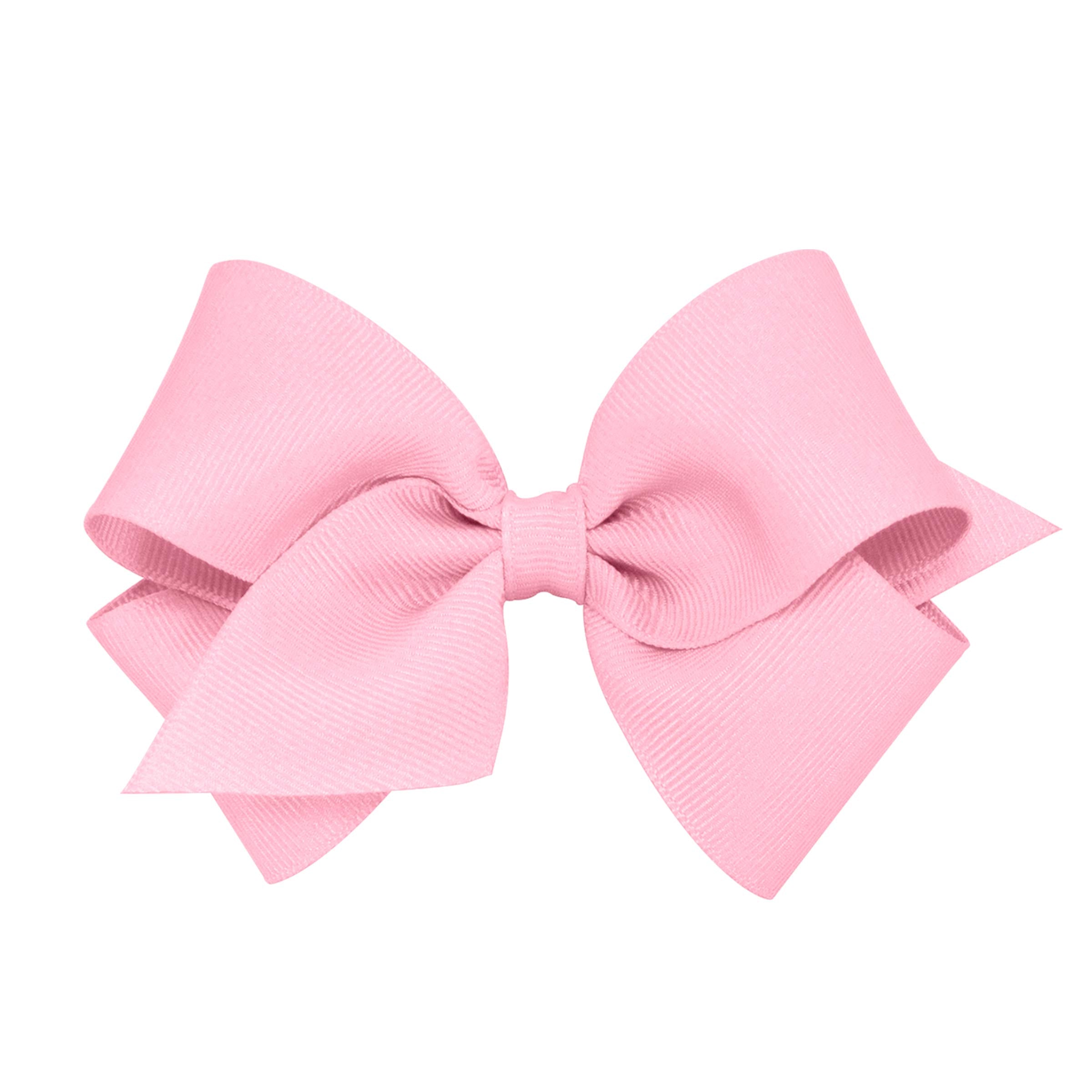 Wee Ones Pearl Pink bow on a hair clip adds timeless charm to everyday outfits.