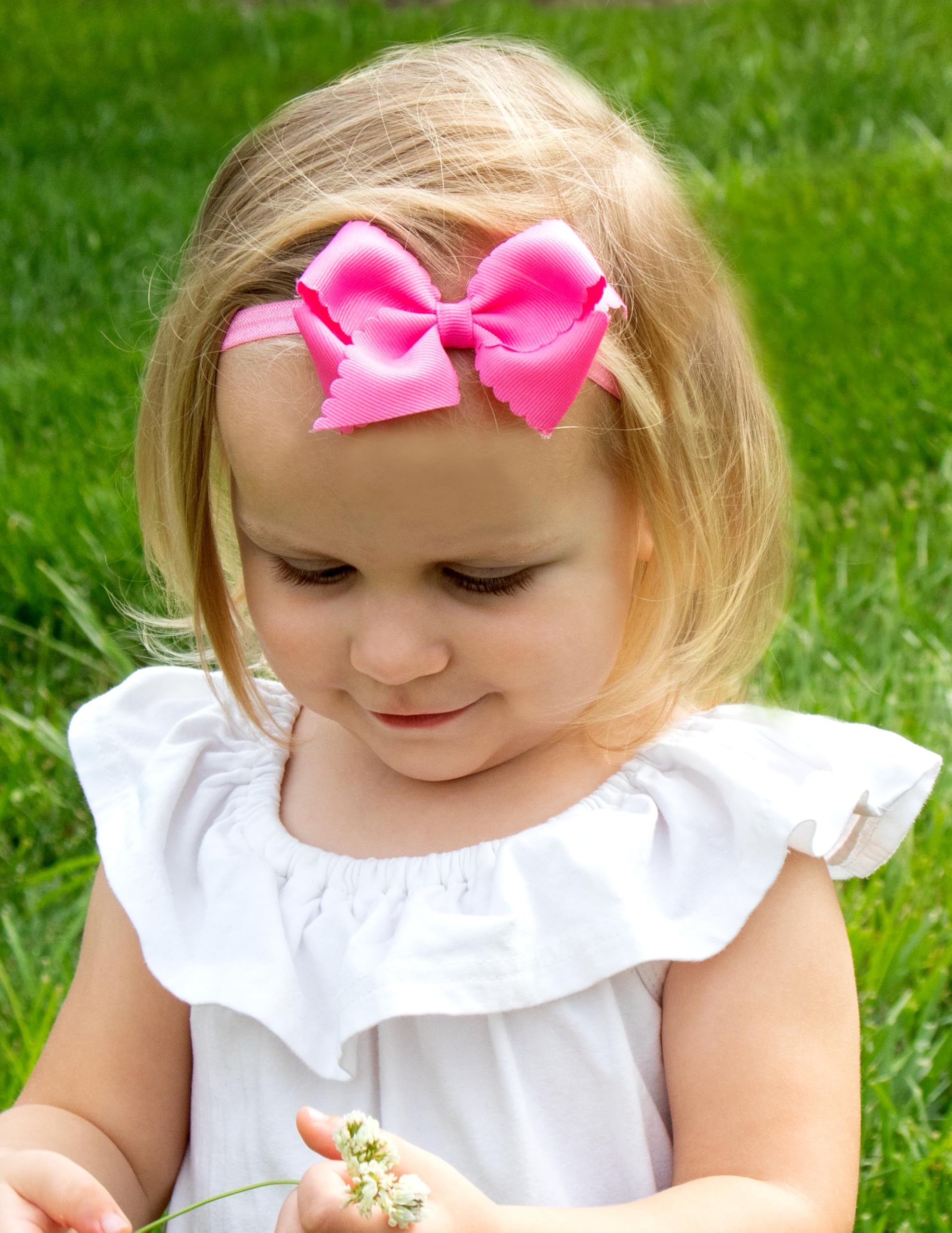 Wee Ones bow pairs nicely with outfits for first milestones and photo sessions