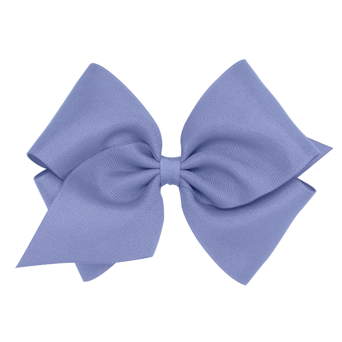 Wee Ones plain wrap grosgrain bow blue bird on clip keeps hair neat and stylish.