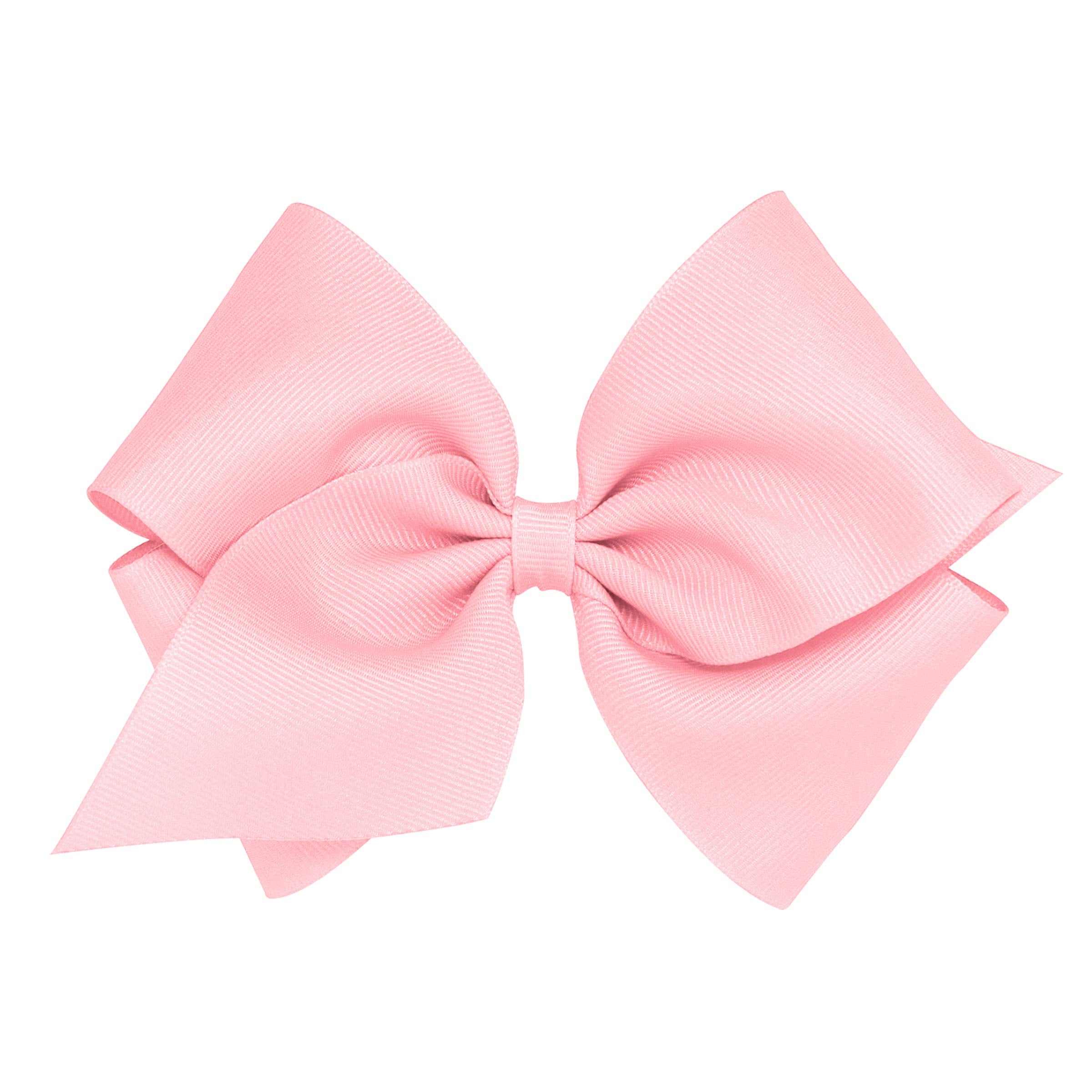 Wee Ones plain wrap grosgrain light pink bow for everyday outfits