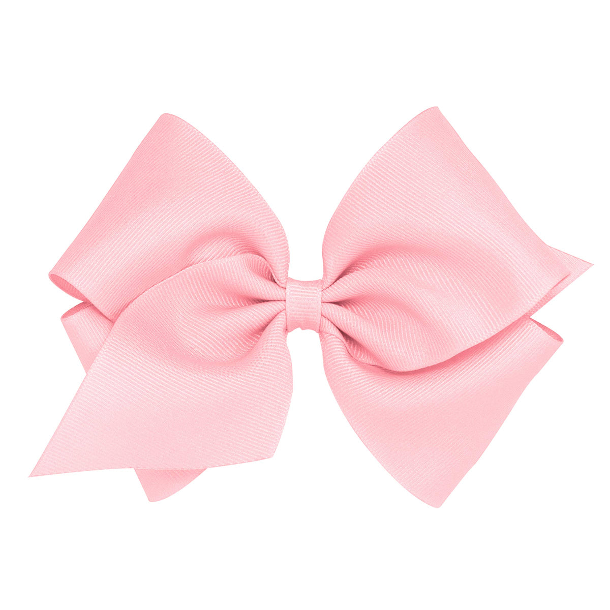 Wee Ones plain wrap grosgrain light pink bow for everyday outfits