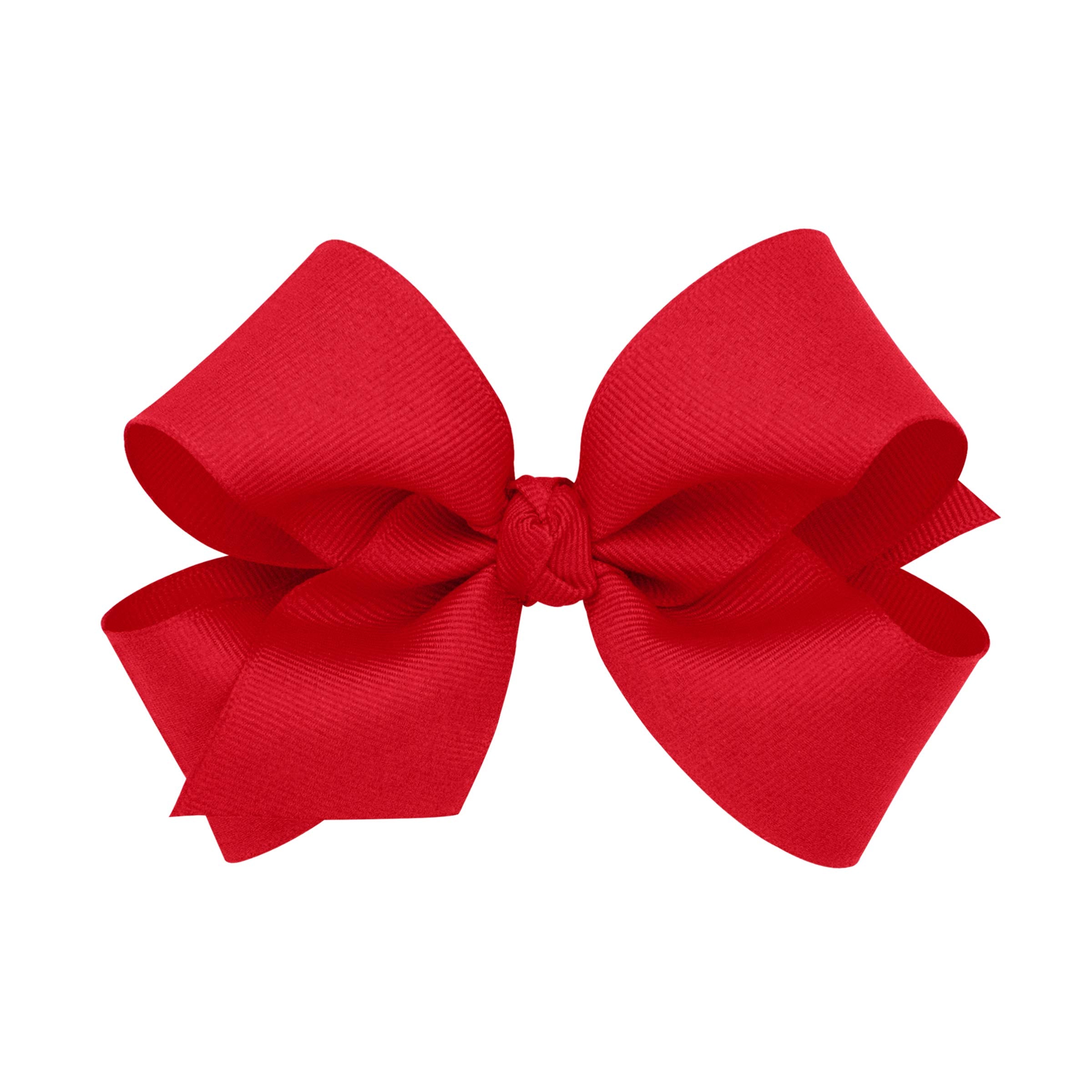 Wee Ones premium hair bow knot wrap center on WeeStay clip securing comfortable wear.