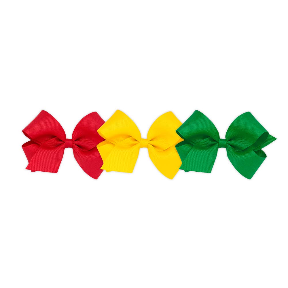 Wee Ones red bow on WeeStay clip keeps hair in place during play