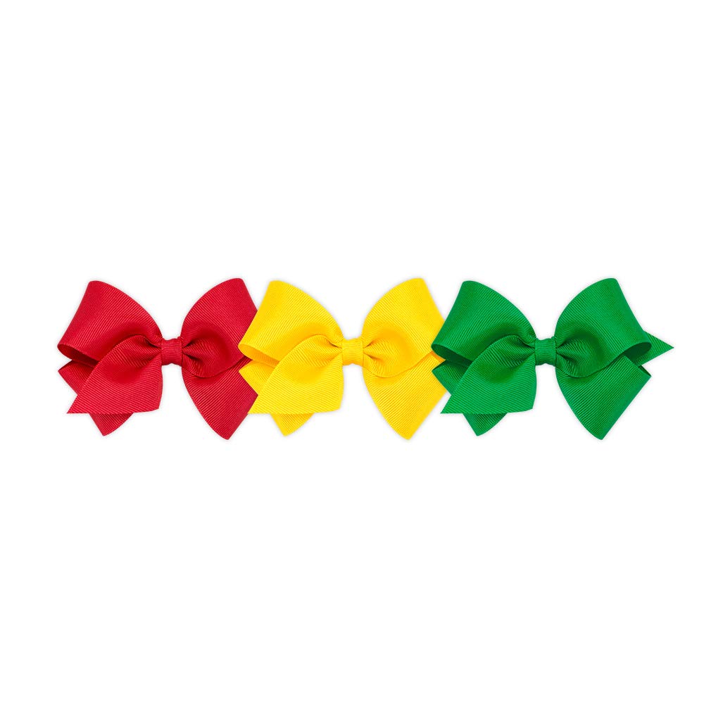 Wee Ones WeeStay hair clip red close-up showing secure no-slip grip