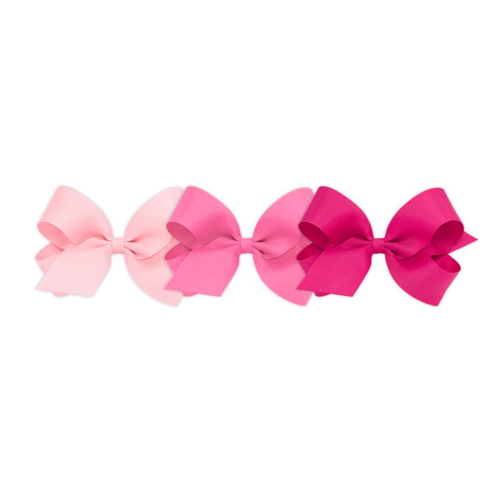 Wee Ones WeeStay large light pink clip securing fine hair during busy days